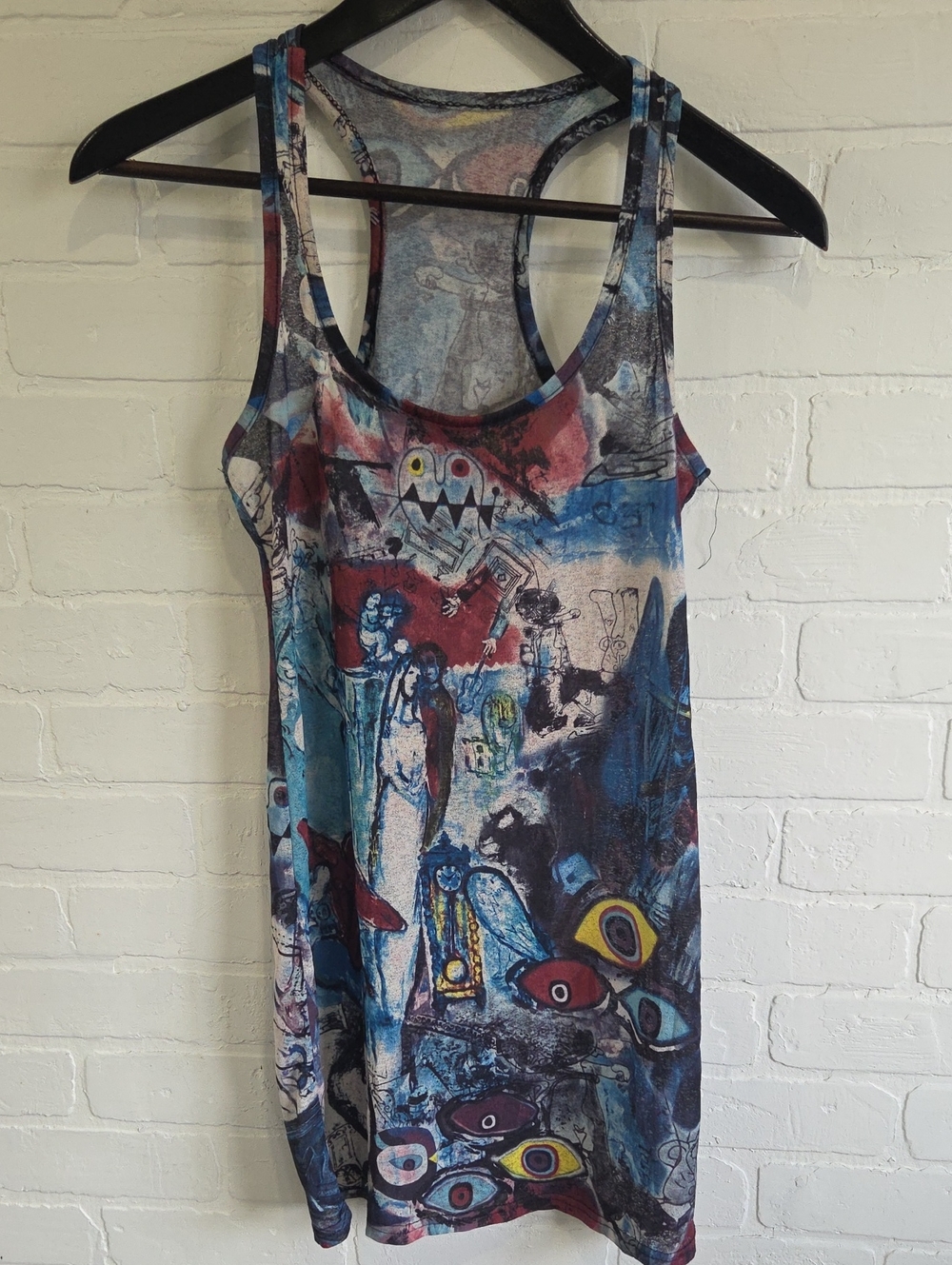 Sheer Abstract Mini Dress
